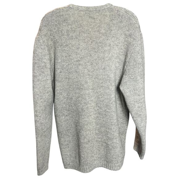 Vintage Bergland Wool Cable Knit Cardigan Gray Made in Austria - Men’s L - Picture 2 of 10